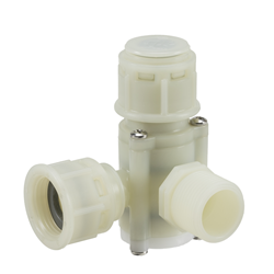 Automatic shut off inline filter ¾" -¾"  BSP 90º  washable 49 MESH - WRAS approved   